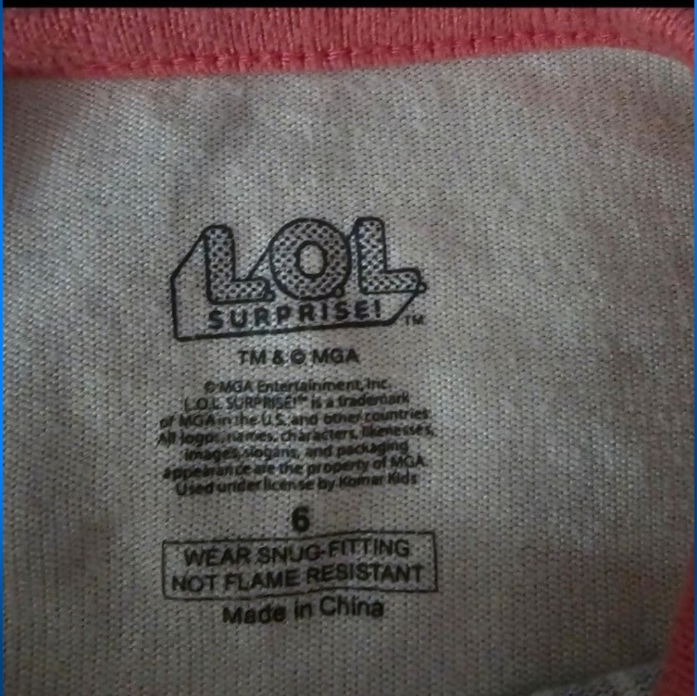 2 pairs of L.O.L Pajama sets! Girls size 6! - Picture 7 of 12